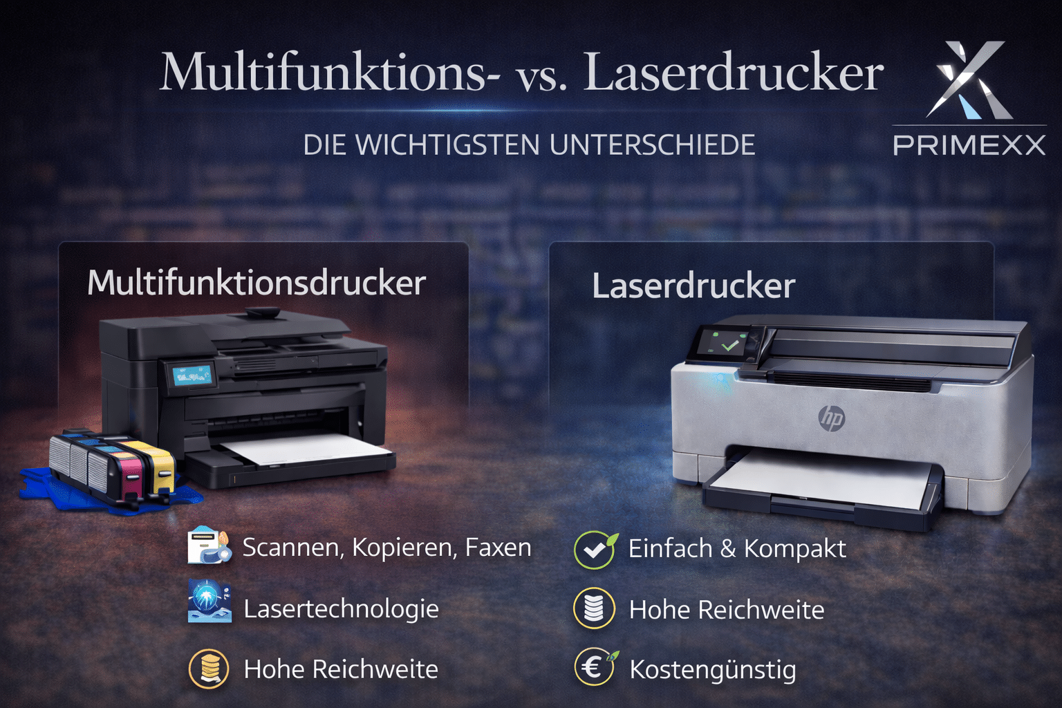 Multifunktionsdrucker und Laserdrucker Vergleich Vorteile und Funktionen