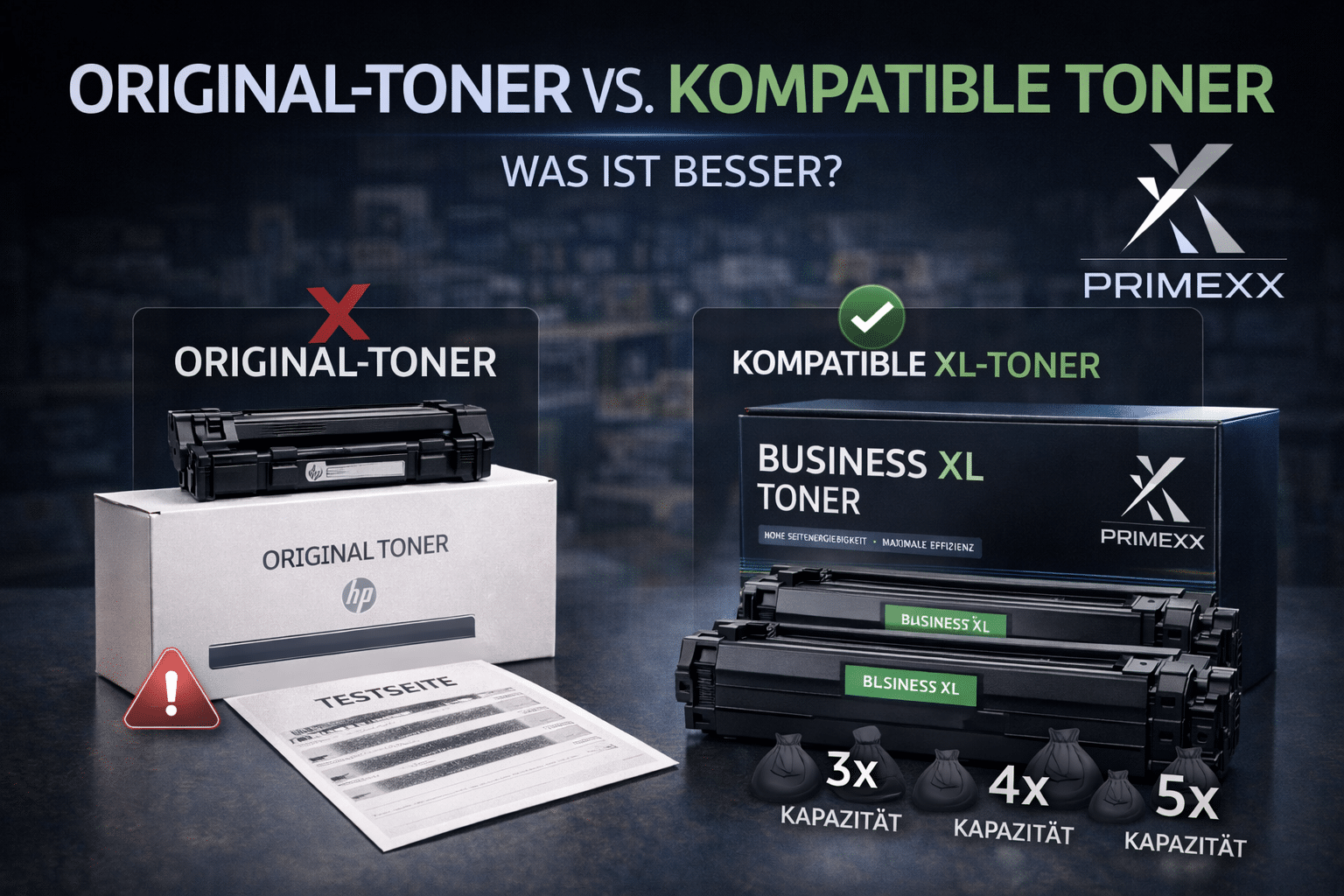 Original vs. kompatible Toner – Vergleich von Druckqualität, Kosten und Vorteilen beider Tonerarten